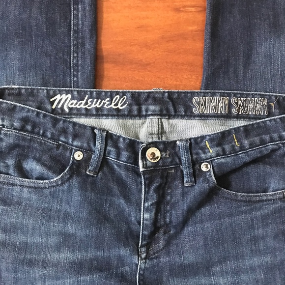 Madewell Dark Wash Denim Skinny Skinny Jeans 27x32 - Picture 3 of 7